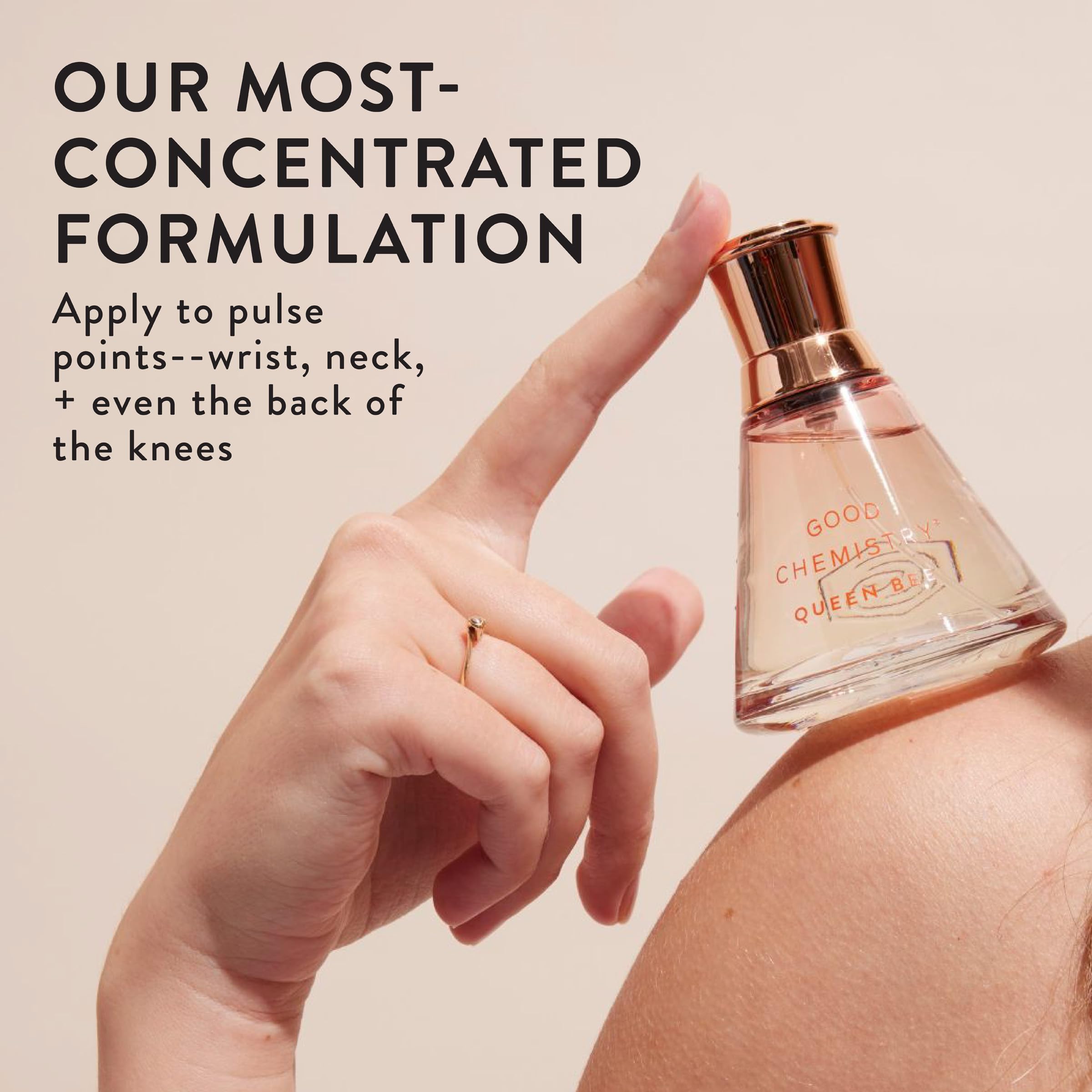Good Chemistry Pink Palm vegan-cruelty-free-packaging emphasizes sustainable glass bottle