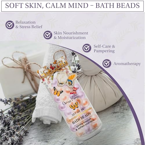 Pink Sky Grass Roots Bath Oil Beads dissolving in water softening skin with moisturizing oil