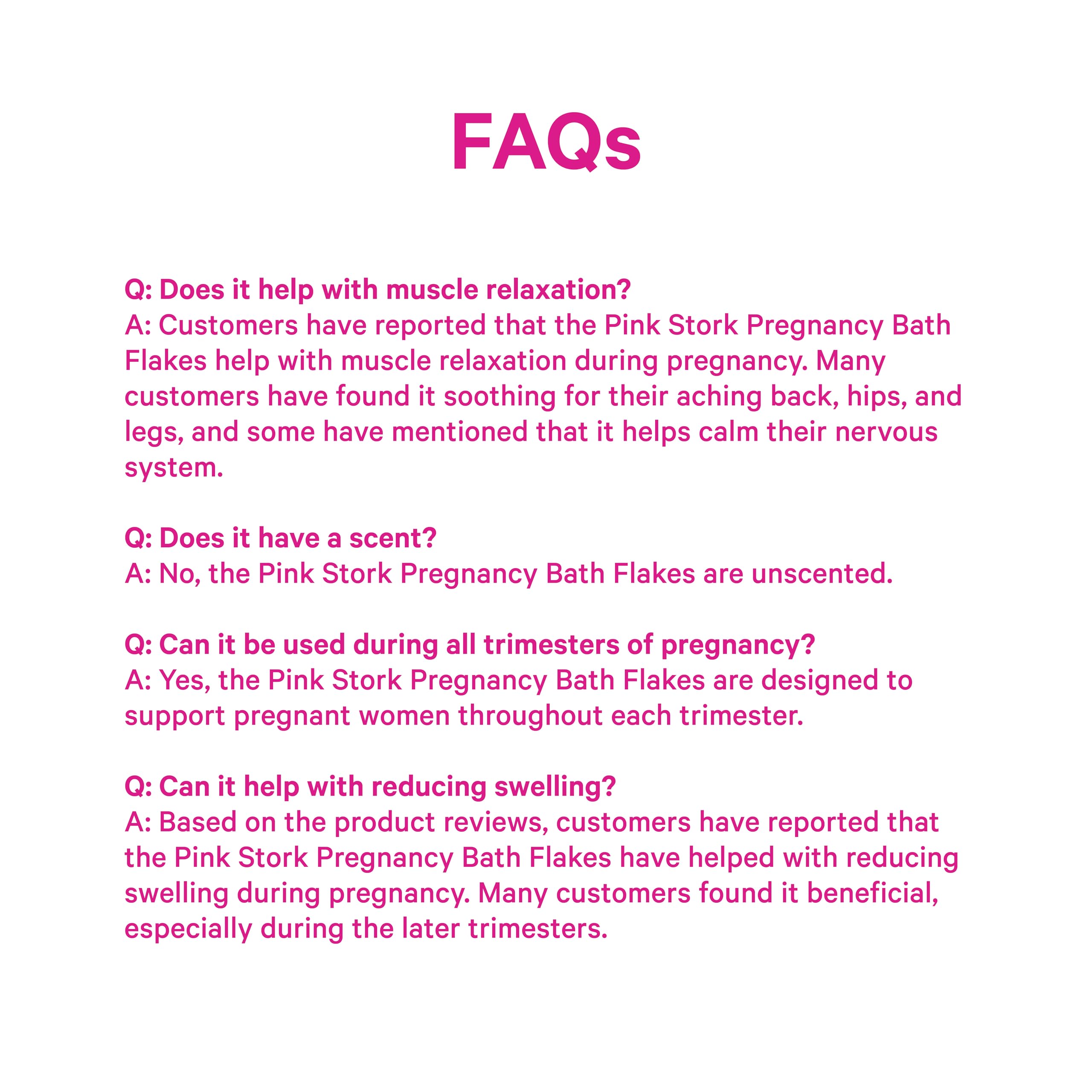 Pink Stork Pregnancy Bath Soak clean formulation highlighted in product-focused shot.