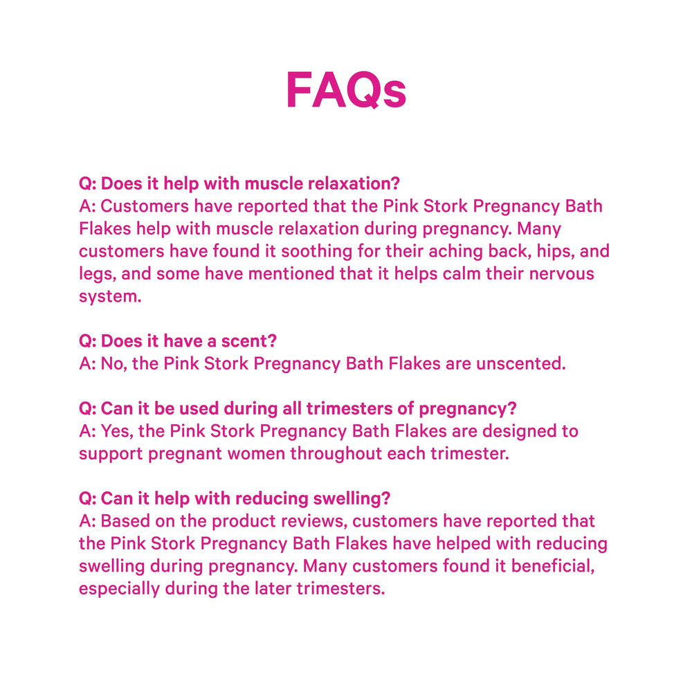 Pink Stork Pregnancy Bath Soak clean formulation highlighted in product-focused shot.