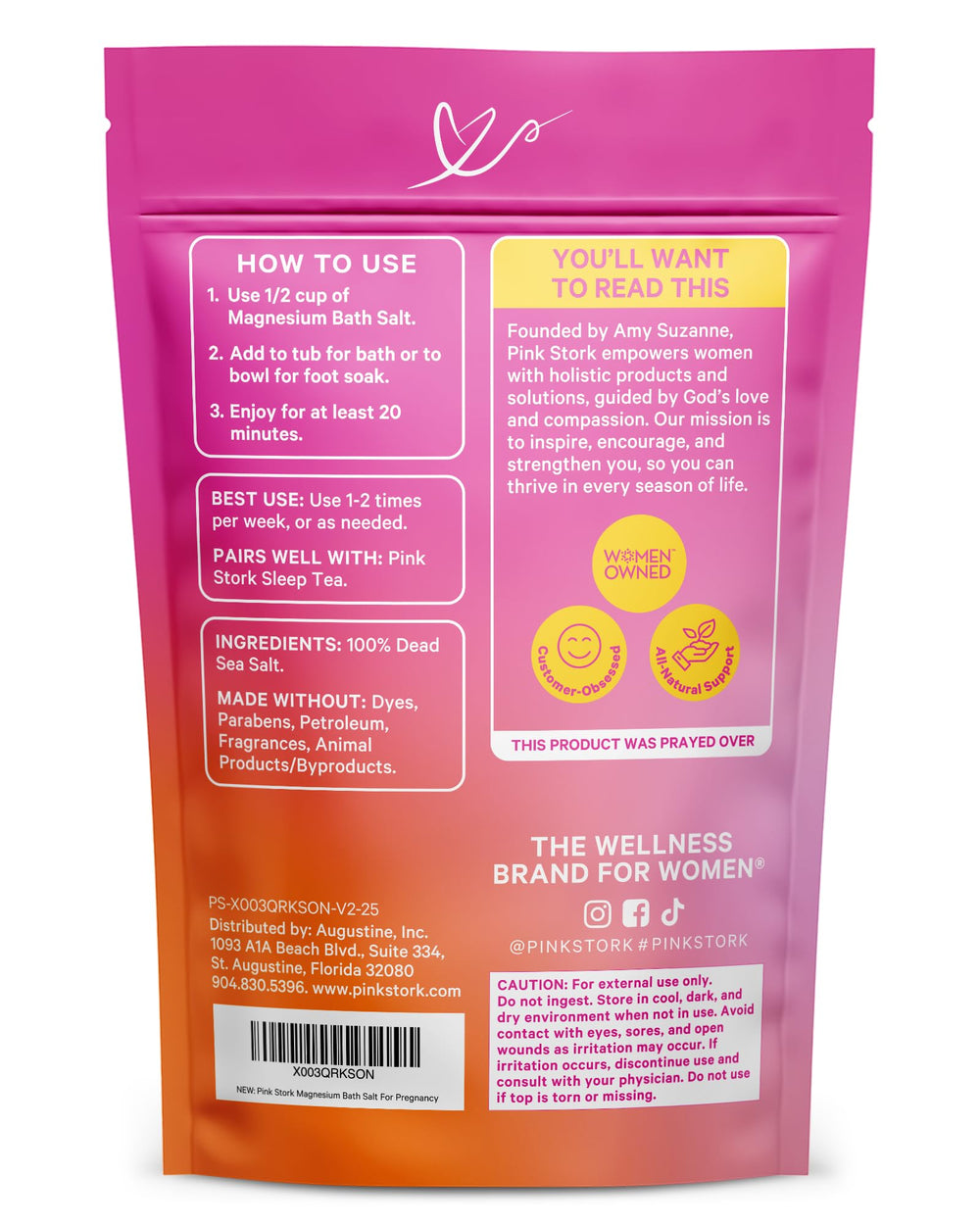 Pink Stork Pregnancy Bath Soak gift-ready bundle idea for moms-to-be.