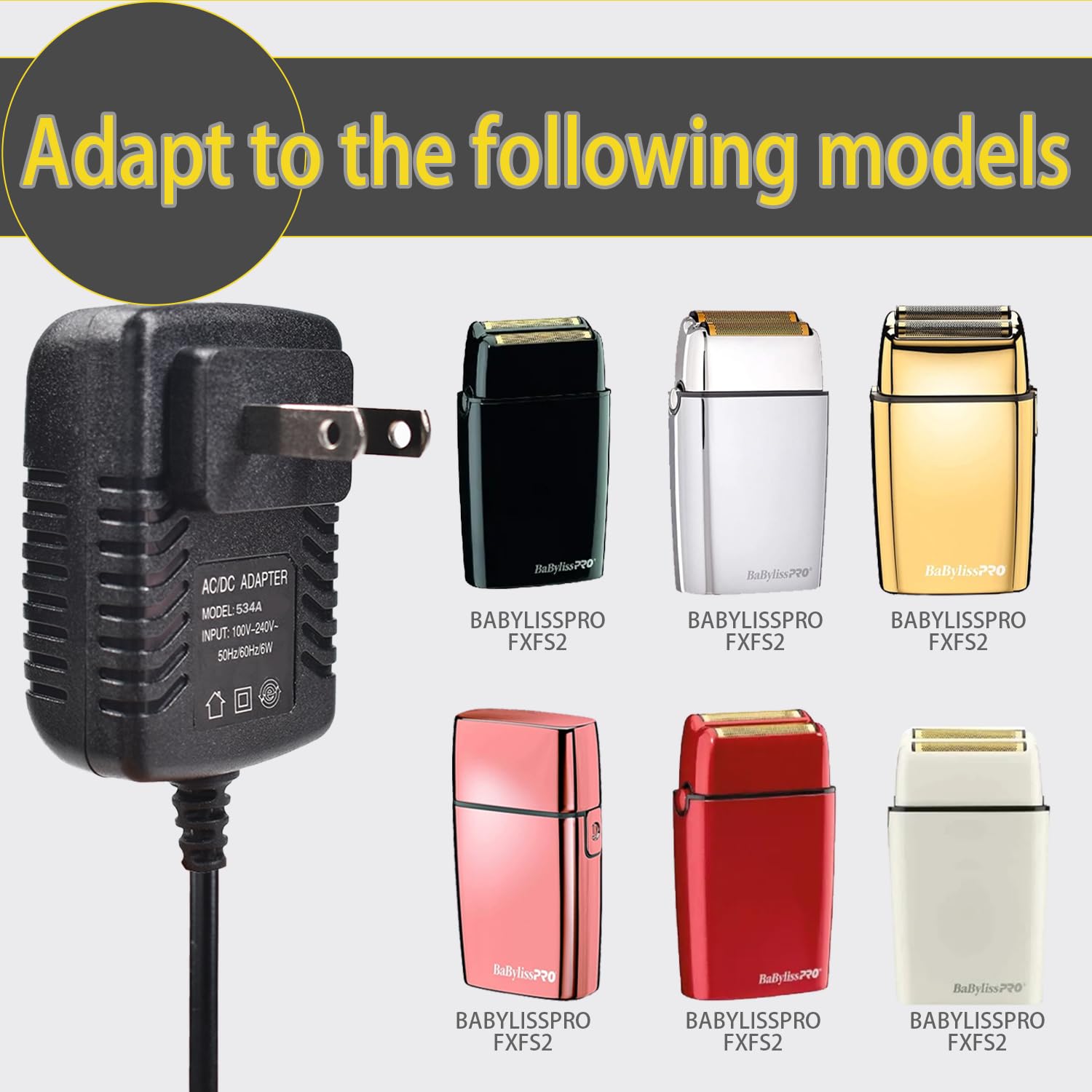 Pinkind BaBylissPRO FXFS2 charger cable coiled for travel use.
