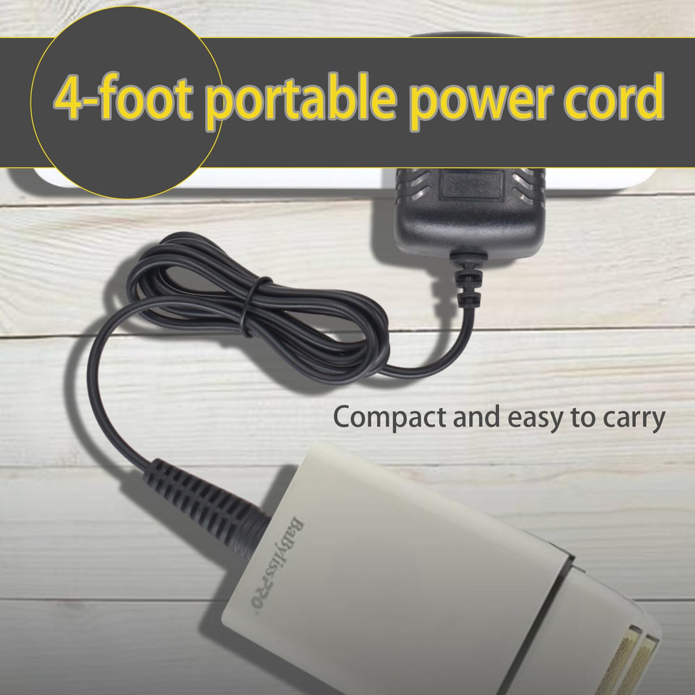 Pinkind BaBylissPRO FXFS2 charger dimensions highlight portable design.