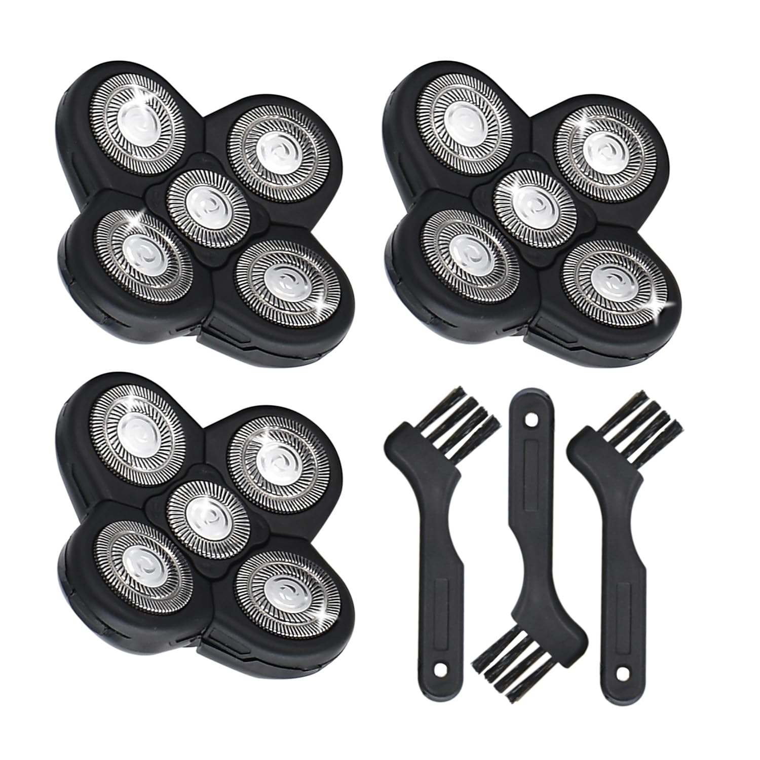 Pinkind five-head shaver blades pack offers durable blades for a close, comfortable shave.