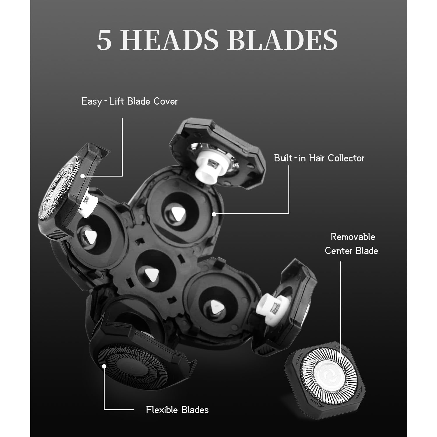 Pinkind waterproof blades support easy cleaning and longevity.