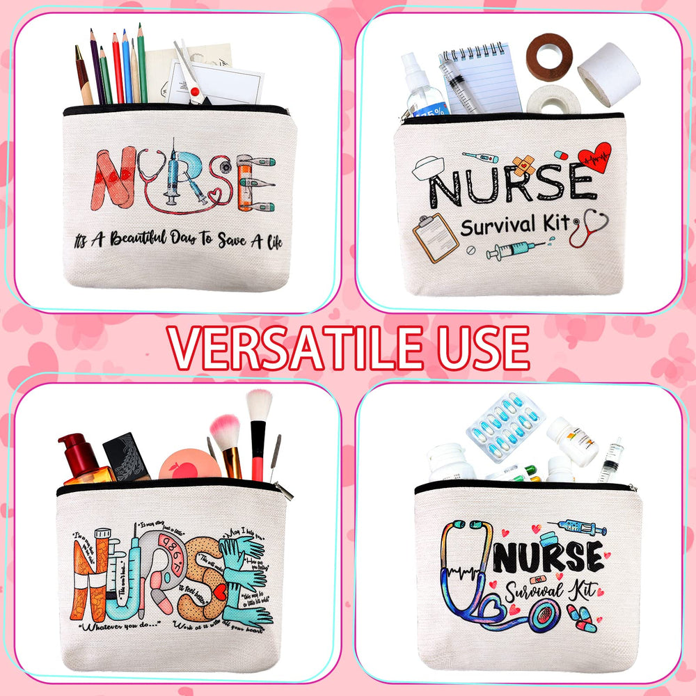 Pinkunn nurse student gift bag with lively designs for study and care
