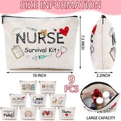 Pinkunn nursing pouch with zipper demonstrates secure storage for cosmetics