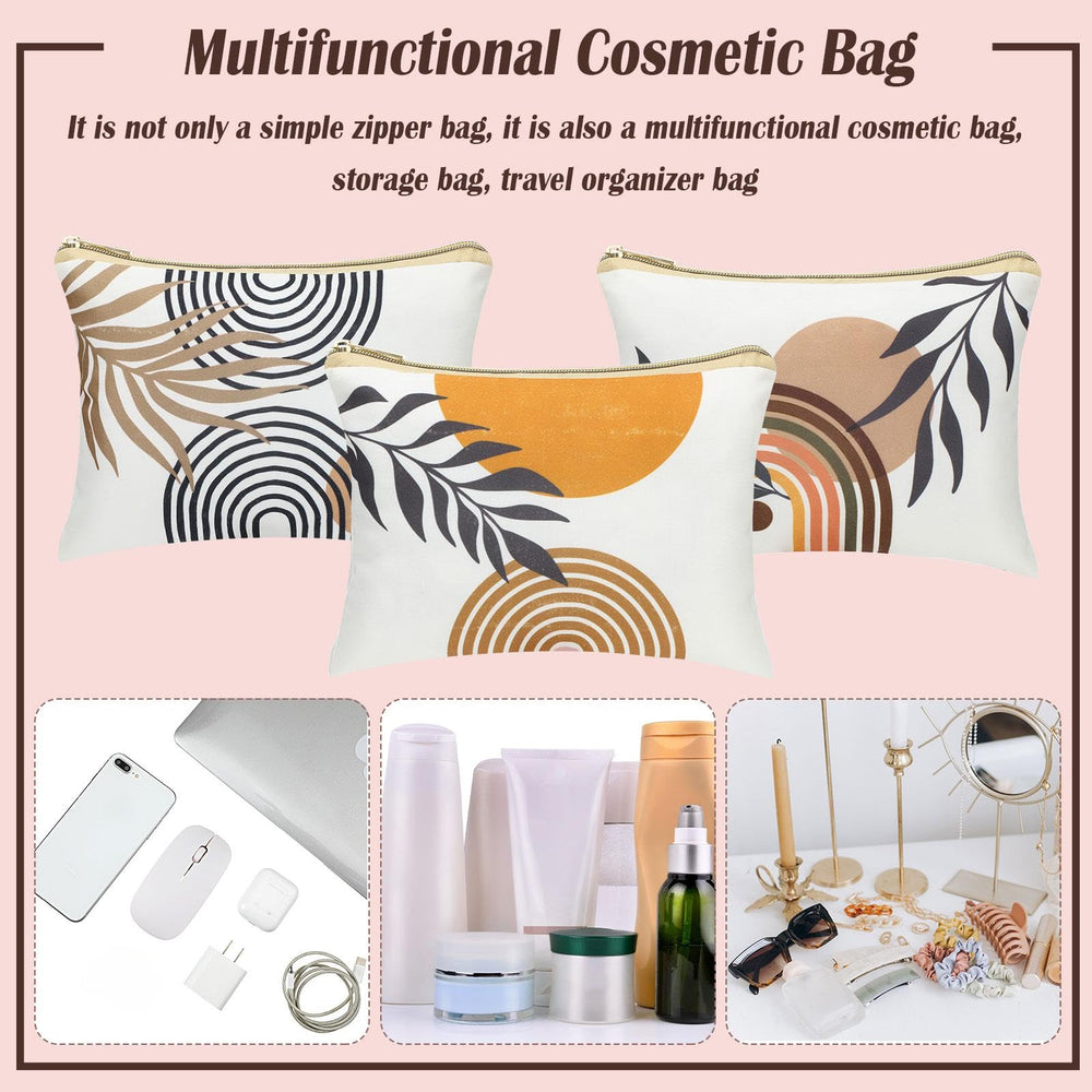 Pinkunn soft canvas bag protects cosmetics during daily carry.
