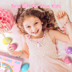 Pinyi unicorn necklace mermaid theme included for imaginative play and gift-ready appeal