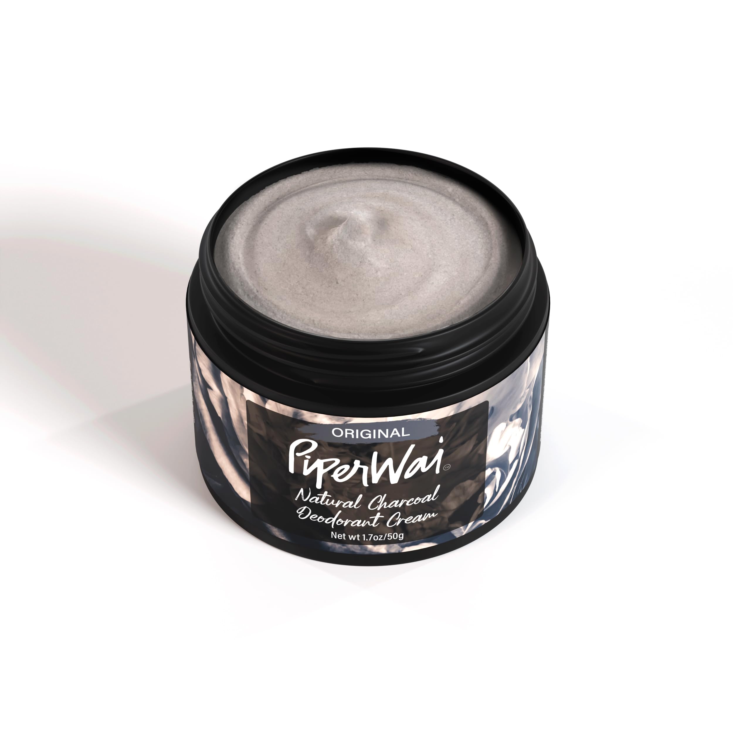 PiperWai deodorant cream texture being rubbed in for quick absorption.