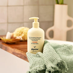 Pipette Nourishing Conditioner bottle pour showing detangle-friendly finish