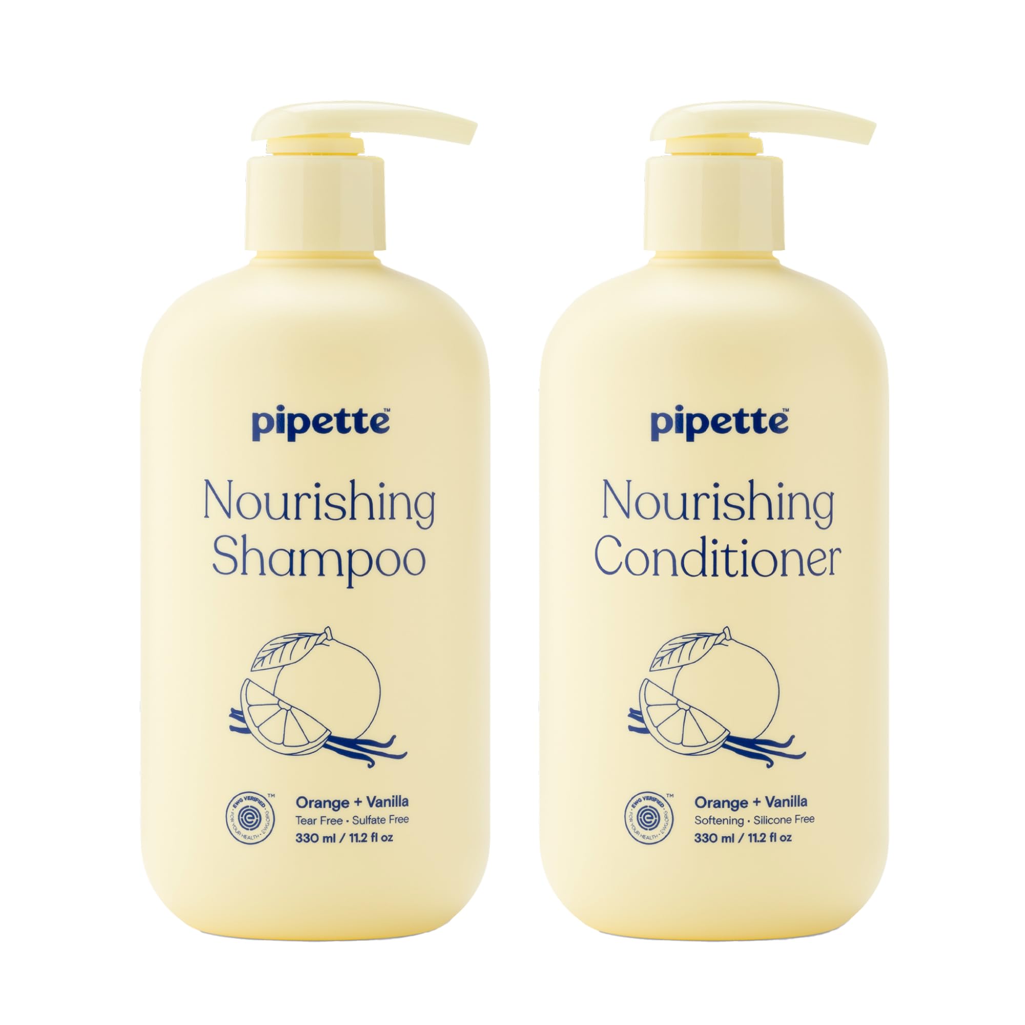 Pipette Nourishing Shampoo bottle pour illustrating gentle cleansing for kids