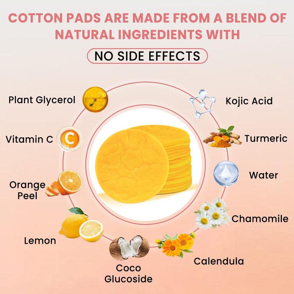 PIPIHUA Turmeric Kojic Acid Pad applied to the face area for deep cleansing.
