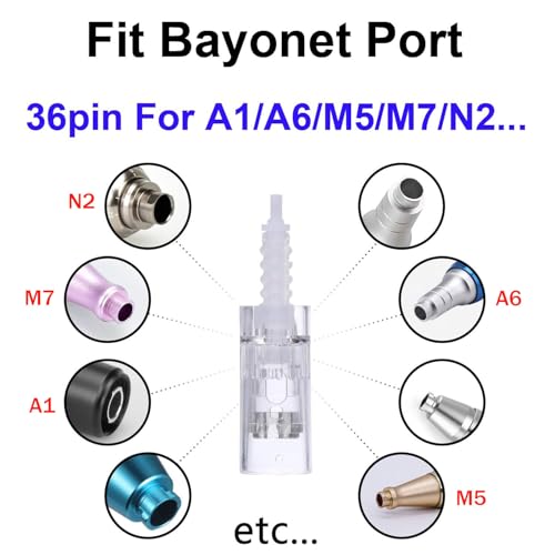 PIPM derma roller pen with bayonet-slot design enables quick cartridge changes