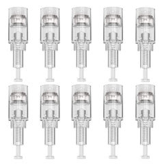PIPM microneedling cartridges close-up showing 36-pin 0.25mm for at-home use