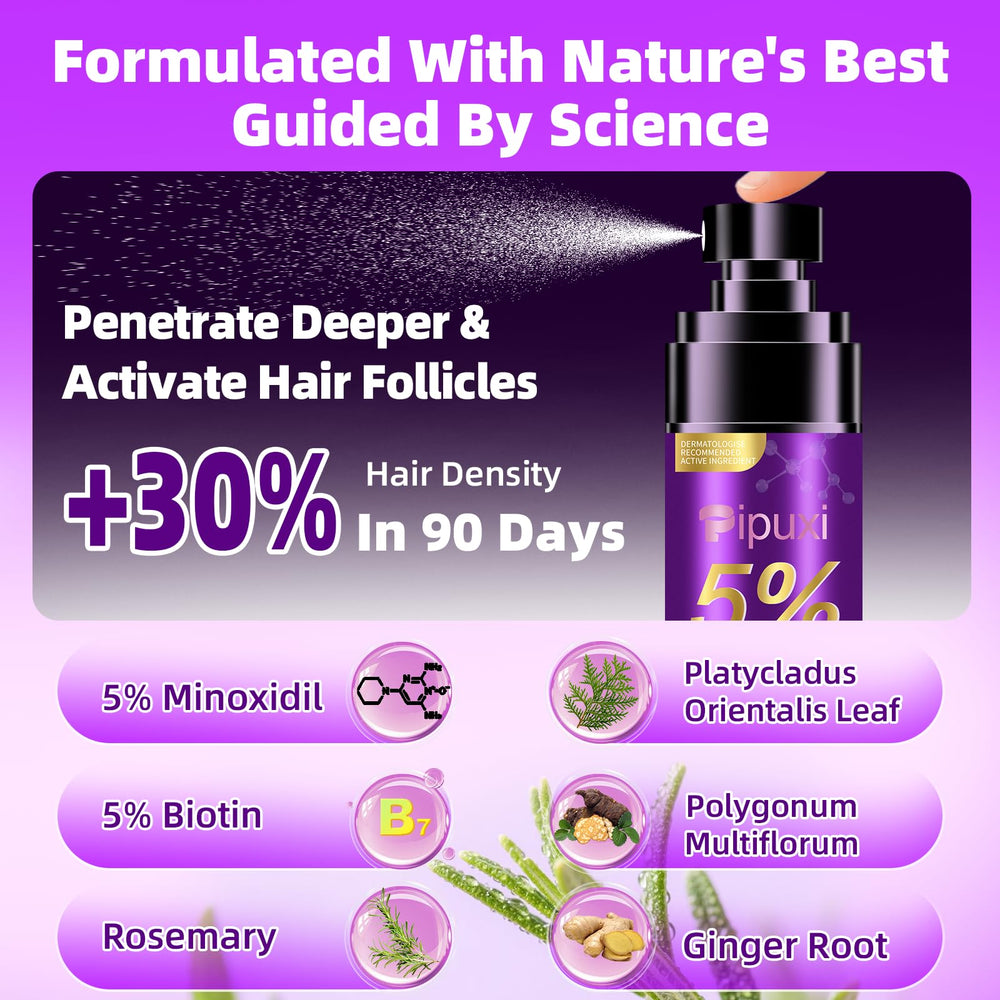 Pipuxi biotin rosemary serum ingredients highlight nourishing botanicals for healthy roots