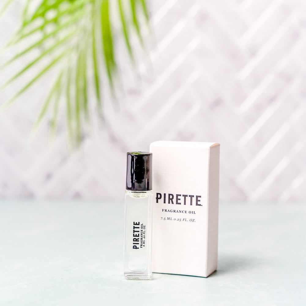 PIRETTE mini fragrance oil roll-on crystal clear rollerball demonstrates precise dosage