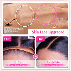 PISRY Wear and Go Glueless Wigs natural hairline pre-plucked for easy styling.