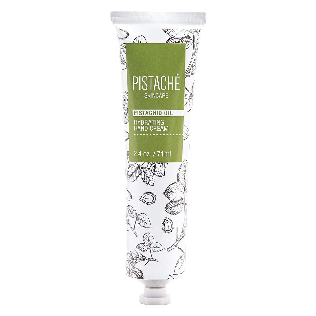 Pistaché Skincare pistachio oil hand cream bottle delivering rich hydration