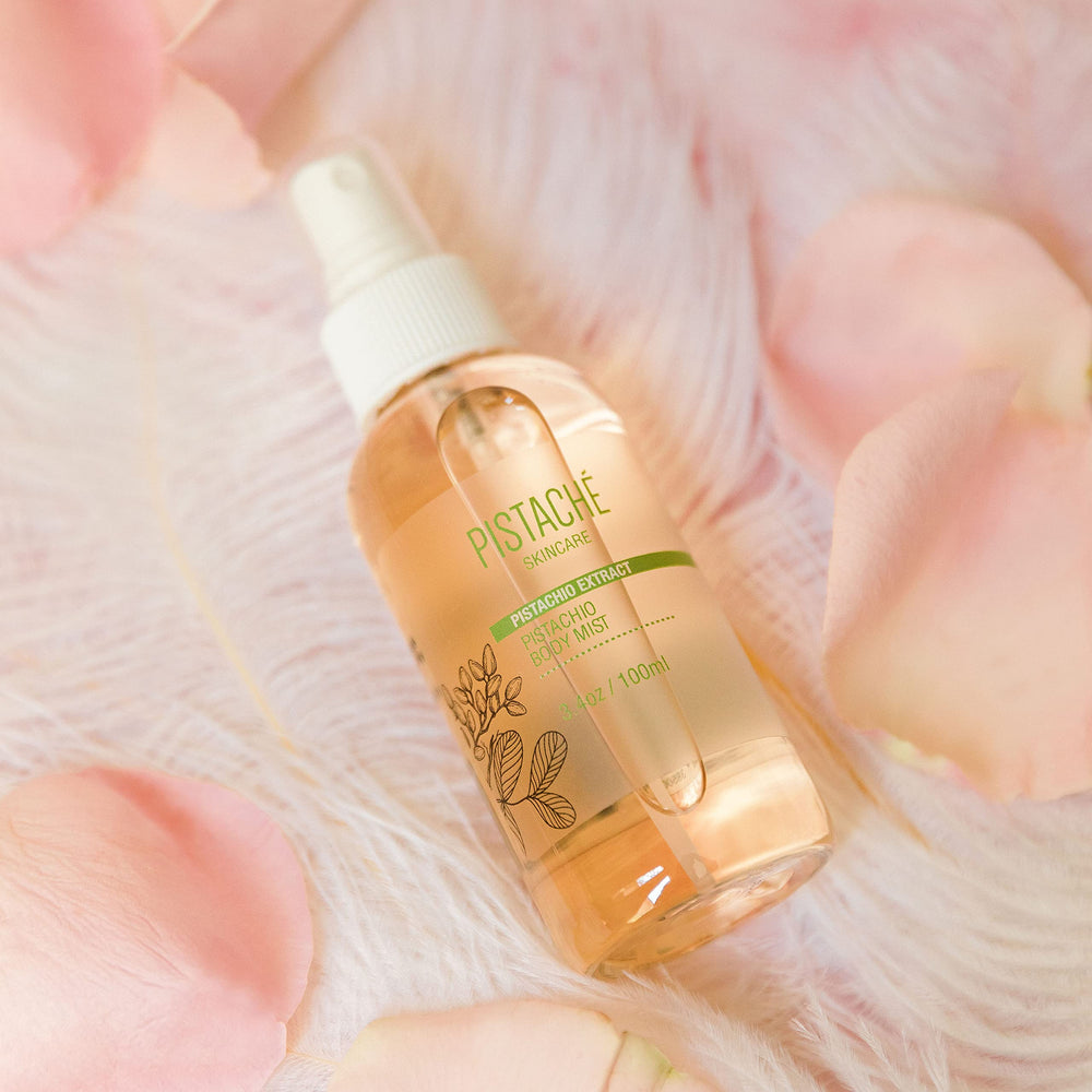 Pistache Skincare Travel-size 3.4 oz bottle for on-the-go refreshment.