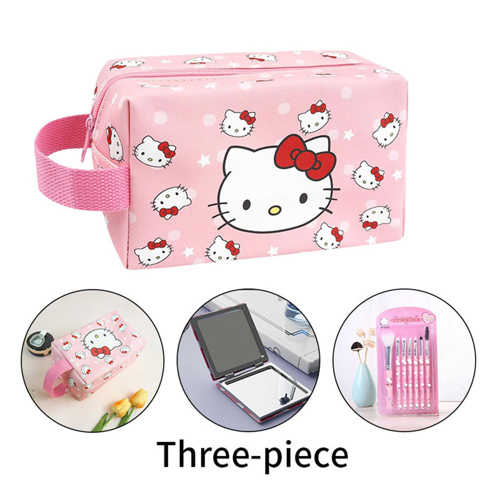 piurlzw pu leather material for durable, easy-care cosmetic bag.