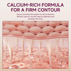 PIVETOS Calcium Balm Stick applied to the eye contour for gentle care.