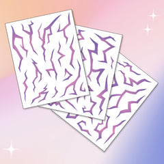 Pixel Hearts blacklight activated neon blue tattoo adds glow at parties