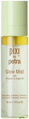 Pixi Beauty Glow Mist bottle close-up showing a hydrating formula for radiant skin.