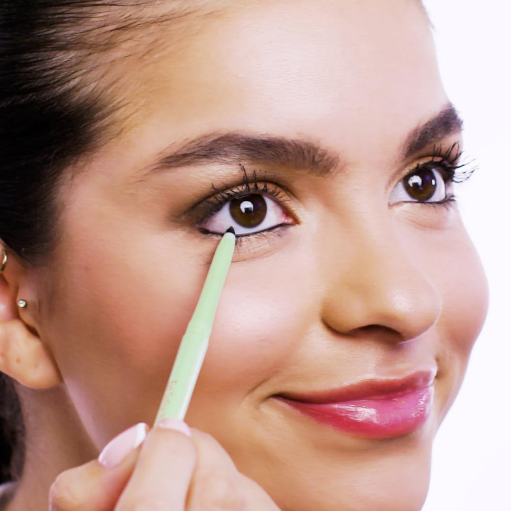 Pixi Eye Define Waterline cruelty-free badge close-up highlights ethical choice.