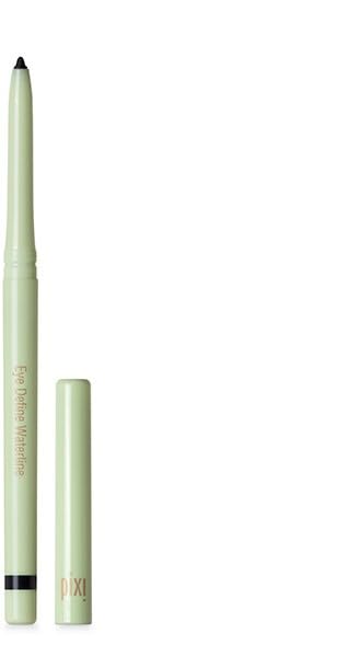 Pixi Eye Define Waterline pencil close-up shows precise inner rim definition for a tightline look.