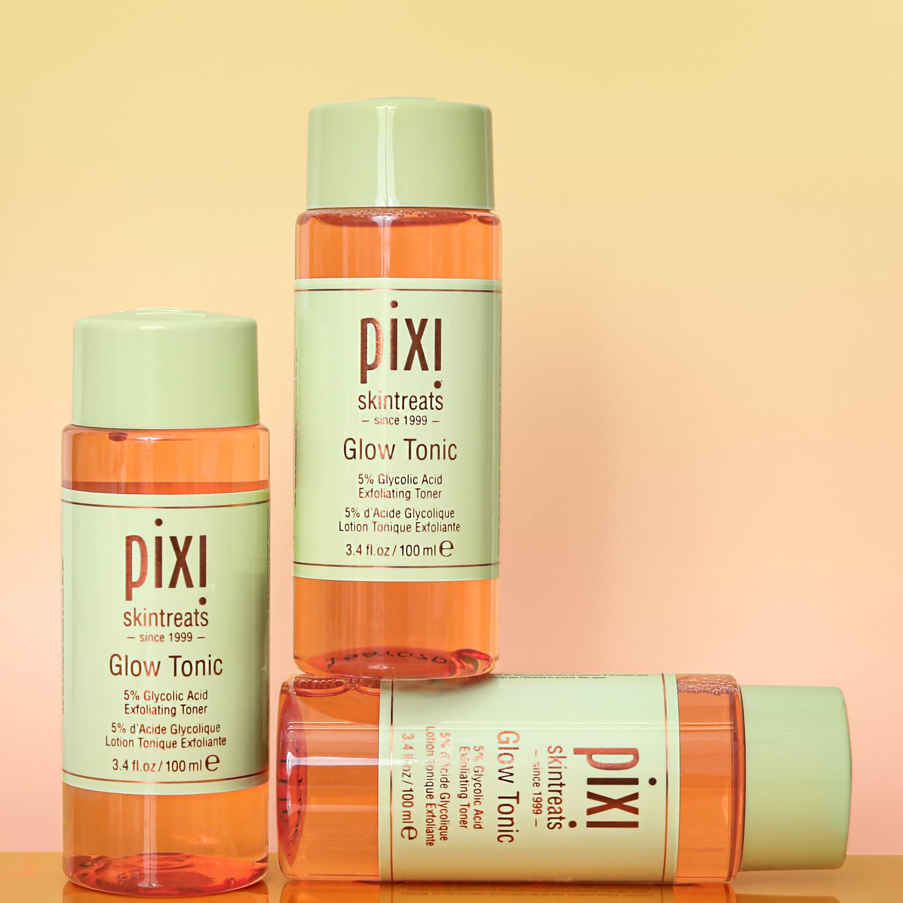 Pixi Glow Tonic cruelty-free badge on product label