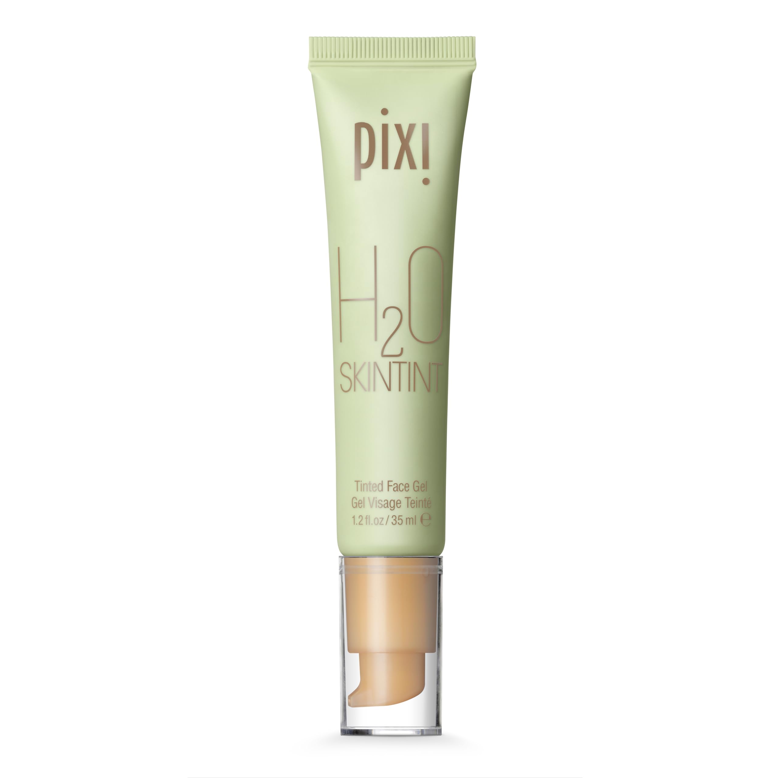 Pixi H2O SkinTint nude bottle front showing shade match and sleek packaging