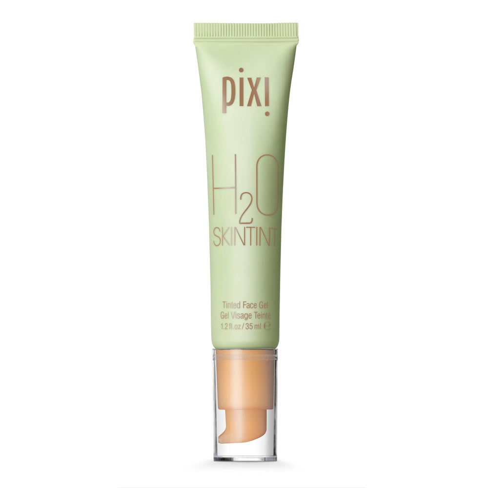 Pixi H2O SkinTint nude bottle front showing shade match and sleek packaging
