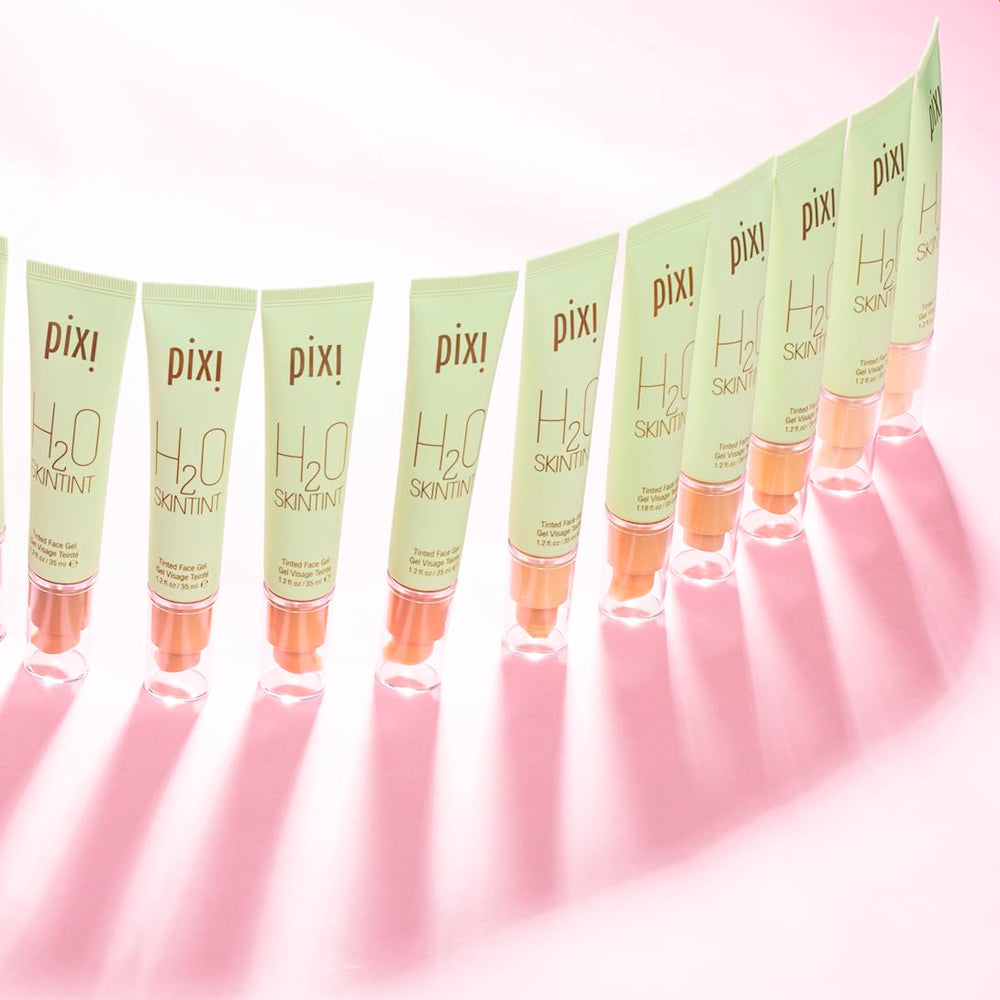 Pixi H2O SkinTint vegan fragrance-free label — clean, gentle formula
