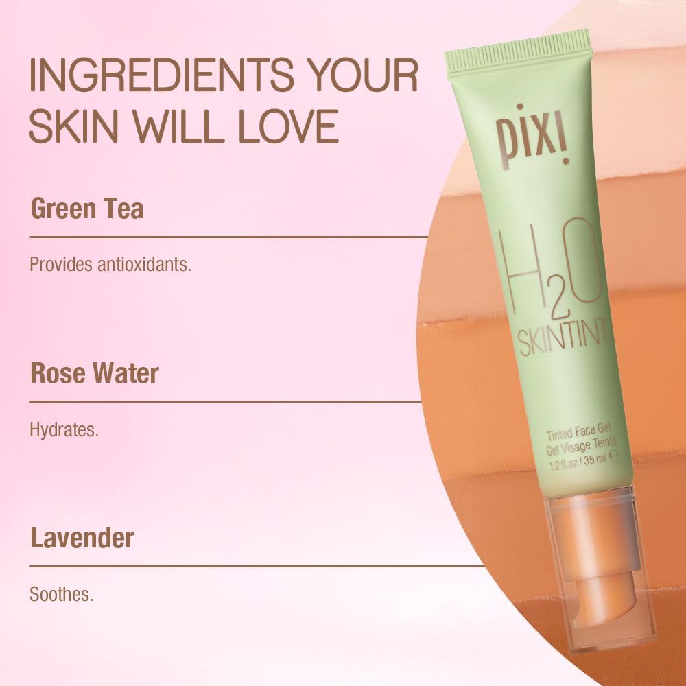 Pixi H2O SkinTint water-resistant formula endures light activity