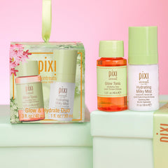 Pixi Hydrating Milky Mist spray misting soothing hydration on skin.