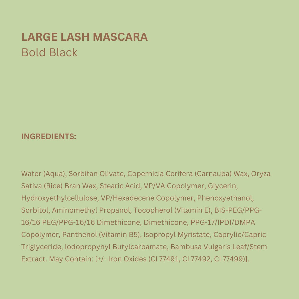 Pixi Large Lash Mascara No.1 Bold Black shade defines lashes