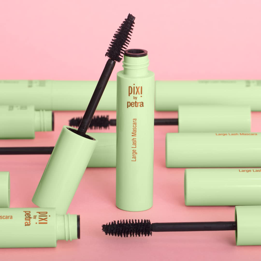 Pixi Large Lash Mascara packaging highlights cruelty-free, fragrance-free formula