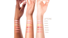 Pixi LipTone Trio Naturalness swatch reveals a soft, bespoke tint that adapts to lips.
