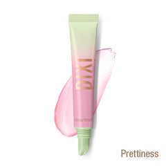 Pixi LipTone Trio Peachyness swatch highlights a warm, natural glow with moisture.