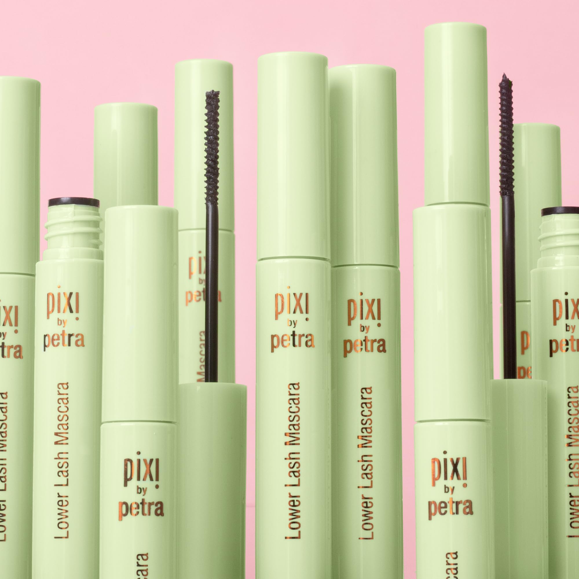Pixi Lower Lash Mascara root-to-tip stroke for natural definition.
