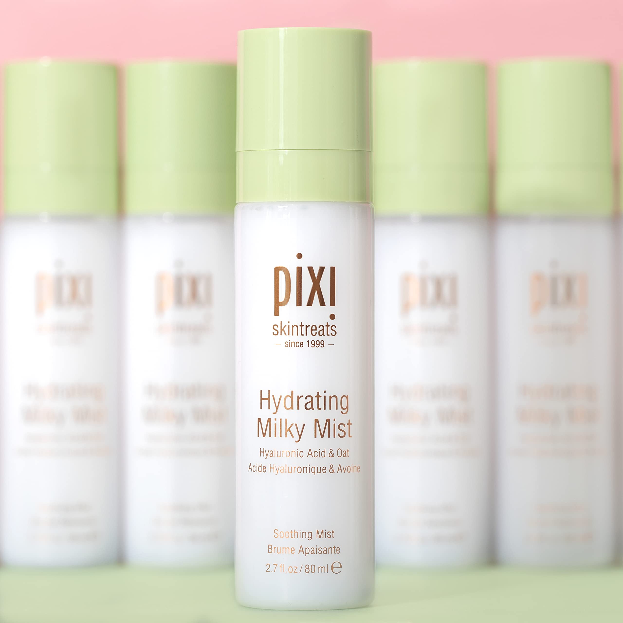 Pixi Milky Mist spray refreshes dry skin during the day.