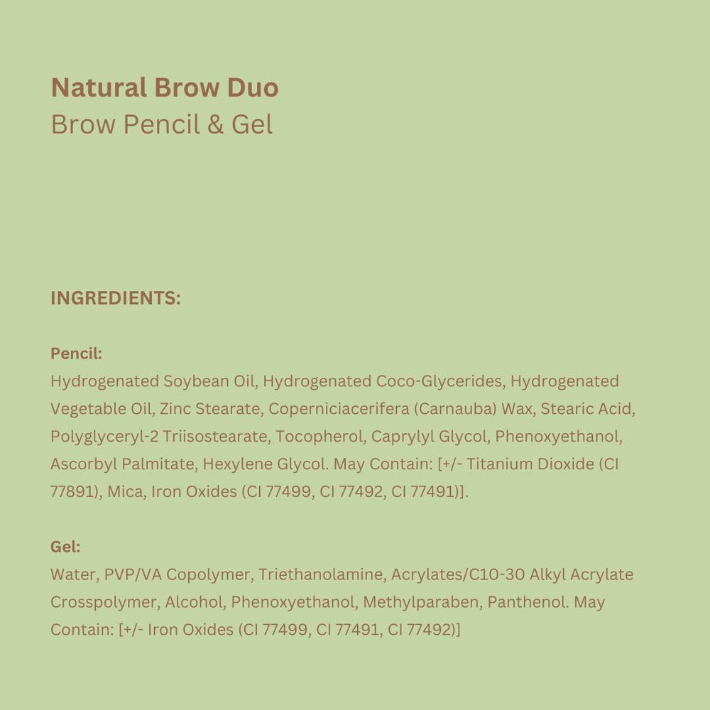Pixi Natural Brow Duo all-day-hold visual hints lasting brow control.