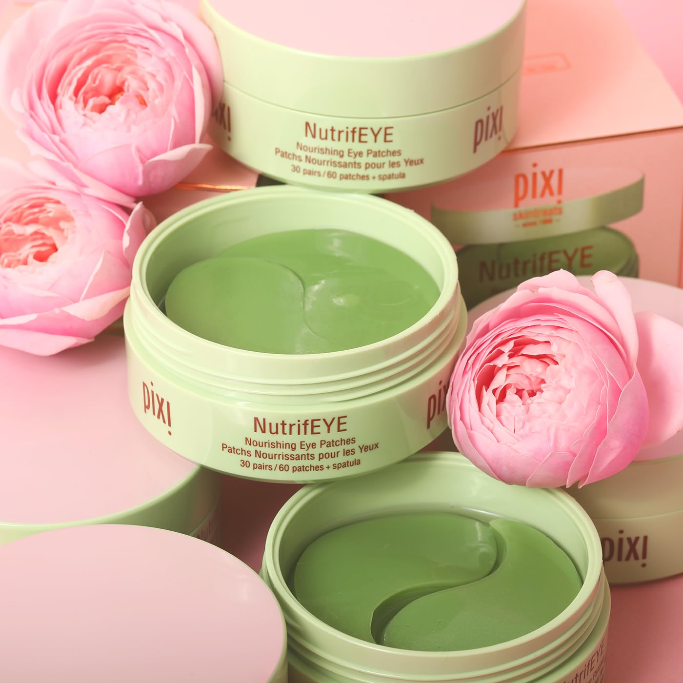 Chilled Pixi NutrifEYE patches offer extra depuffing during use.