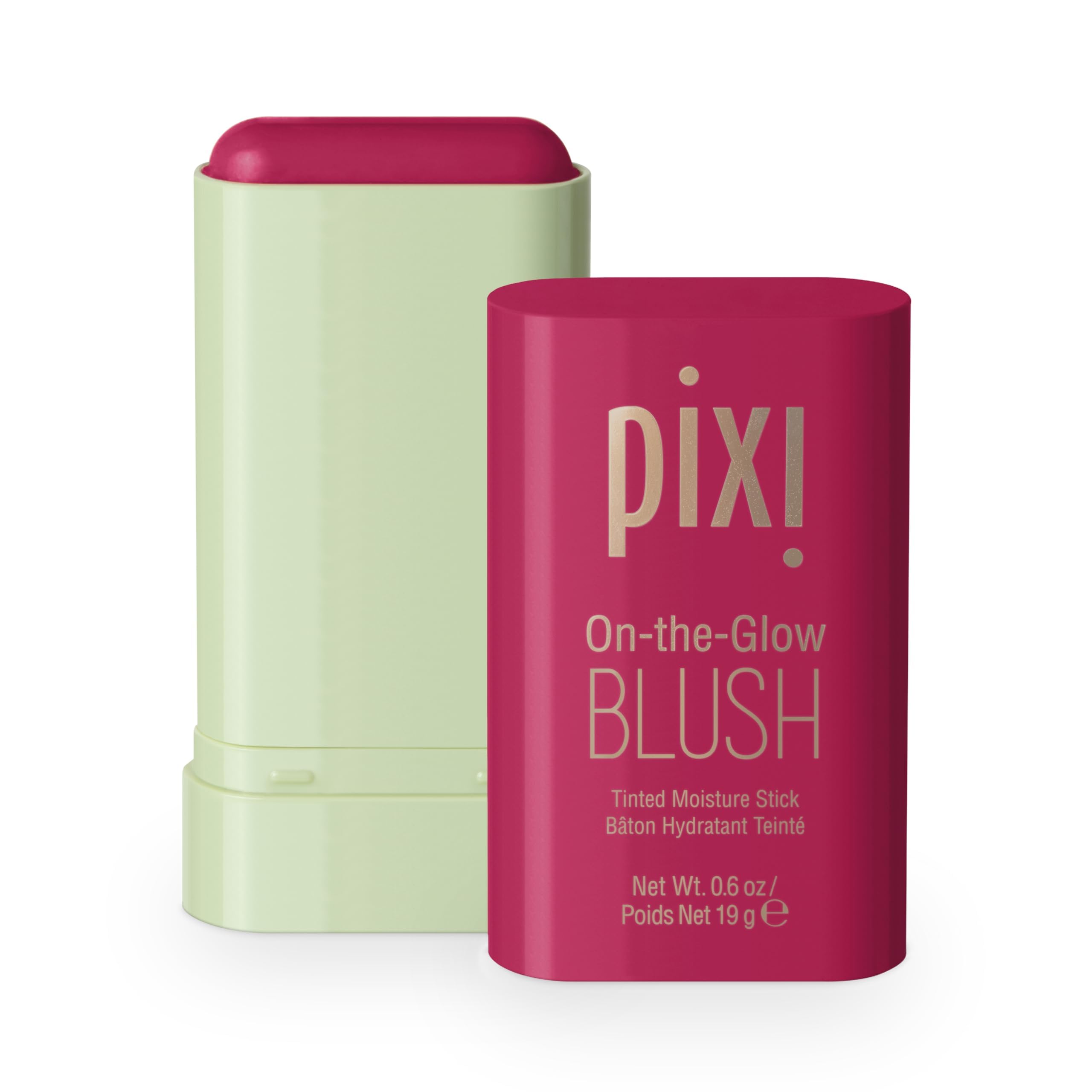 Pixi On-the-Glow Blush Ruby tube-cap showcases portable color for cheeks and lips