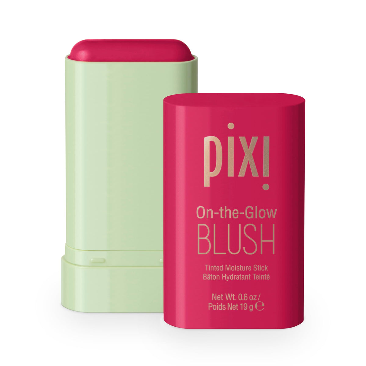 Pixi On-the-Glow Blush Ruby tube-cap showcases portable color for cheeks and lips