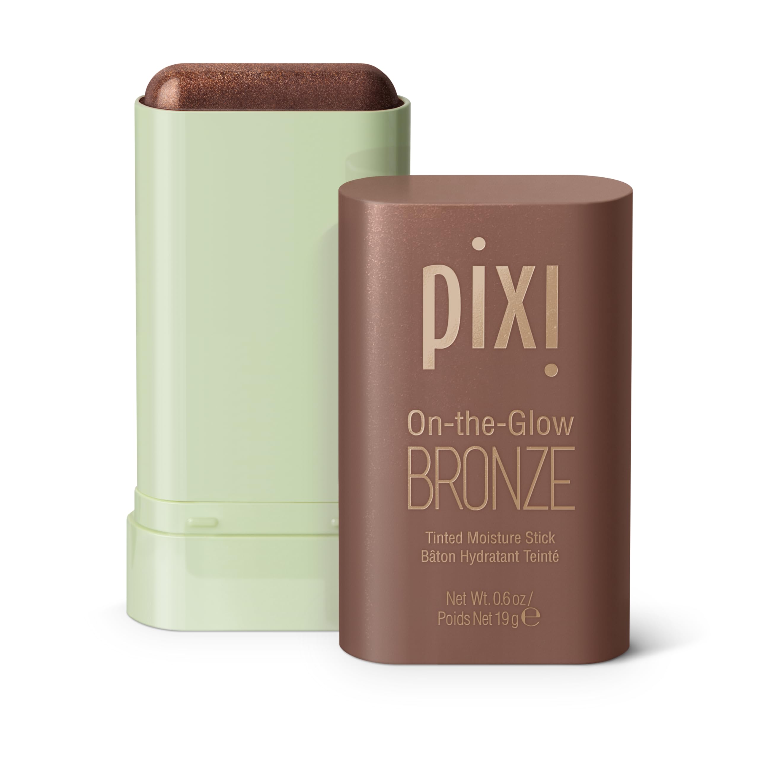 Pixi On-the-Glow Bronze cap close-up showing easy on-the-go glow