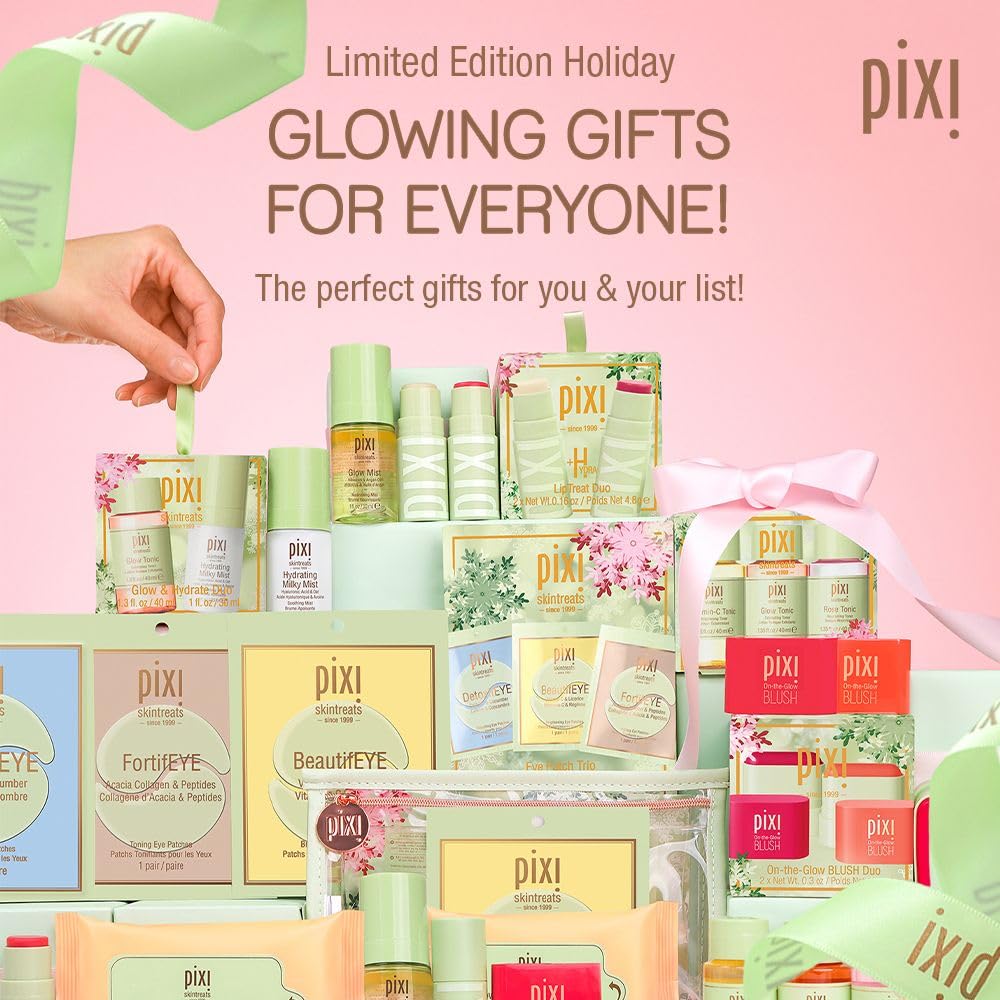 Pixi On-the-Glow Mini Blush Duo two-pack compact with petite 10 g tins.