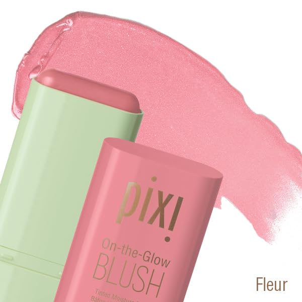 Pixi On-the-Glow Trio SoftGlow Bronze swatch shows golden hour glow for glow-ready skin.