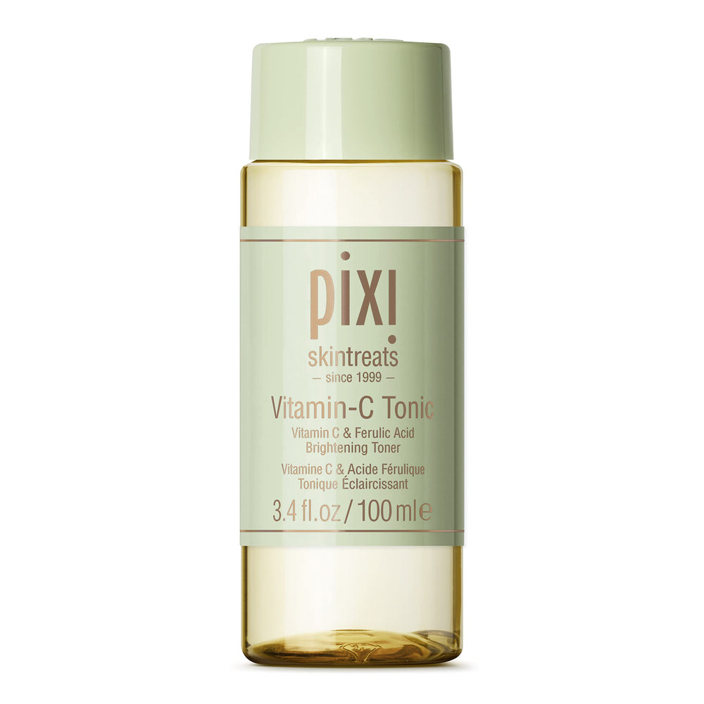 Pixi Vitamin-C Tonic bottle-front view highlights brightening formula for radiant skin.
